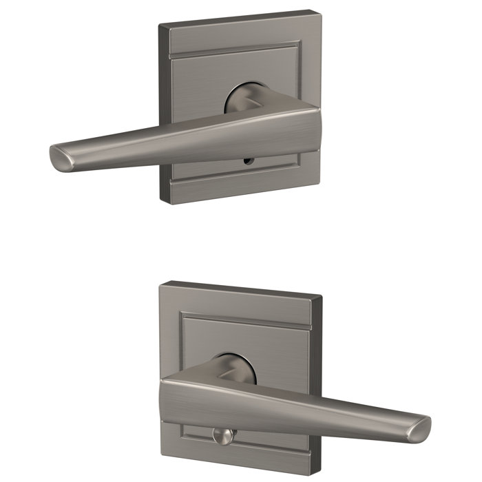 Schlage Custom Eller HallCloset and BedBath Lever with Upland Trim